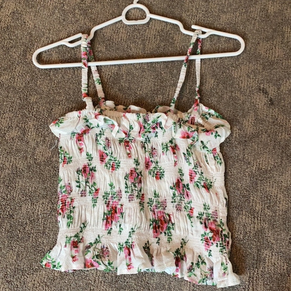 William B floral tank top